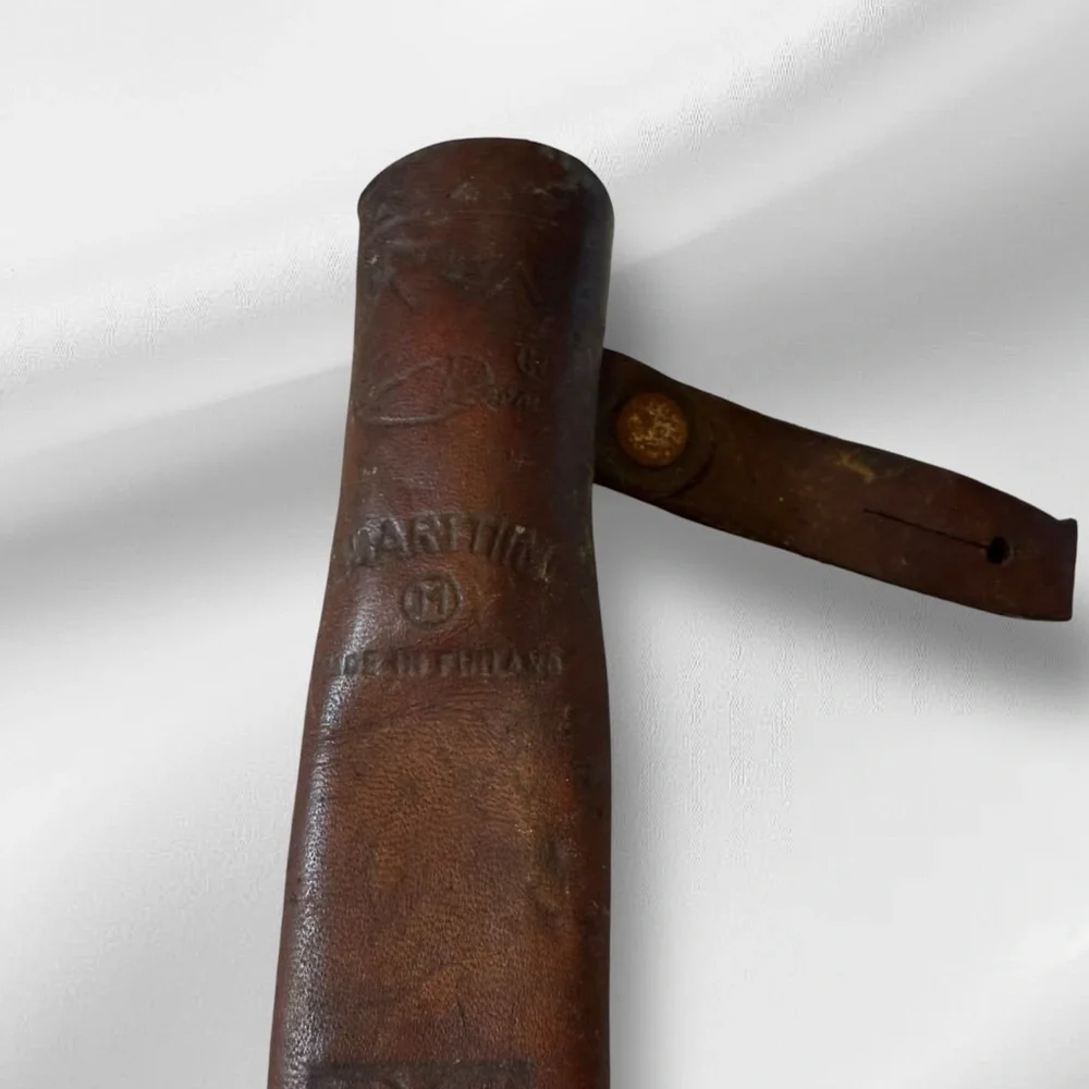 Vintage‎ Marttiini Rovaniemi Finland Knife Fish Fillet Rapala Leather Case